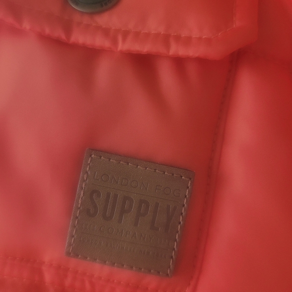 London Fog Orange Kids Puffer Jacket Excellent Condition - Picture 5 of 11